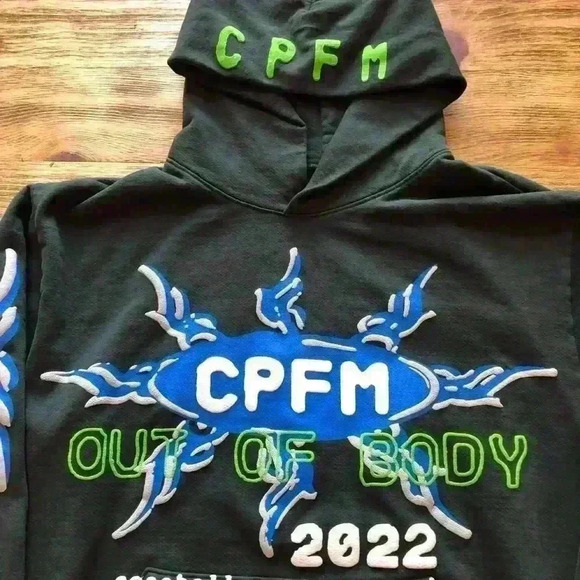 Coachella 2022 Cactus Plant Flea Market Weekend 2 Olive Green Hoodie Sweater - Picture 4 of 16